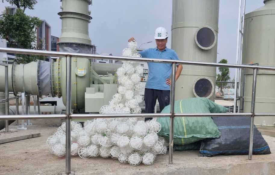 Cầu nhựa vi sinh xử lý nước thải công nghiệp