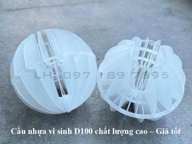 Sản xuất cầu nhựa vi sinh D100 – Chất lượng cao, giá tốt nhất cho hệ MBBR