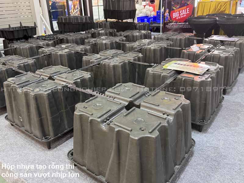 Giải pháp vượt nhịp lớn không cần dầm – Bí quyết tạo không gian mở tối đa với hộp nhựa Uboot 