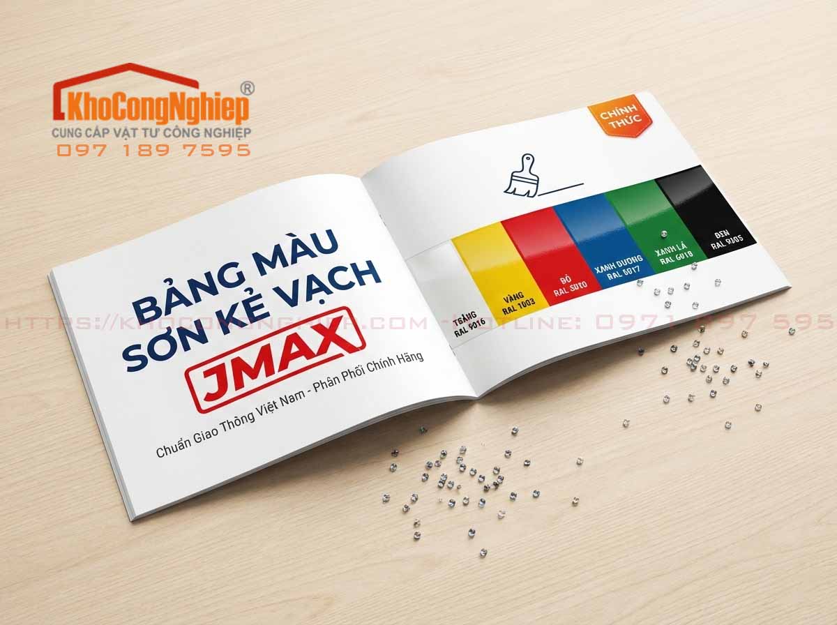 Bảng mầu Sơn kẻ vạch giao thông JMAX