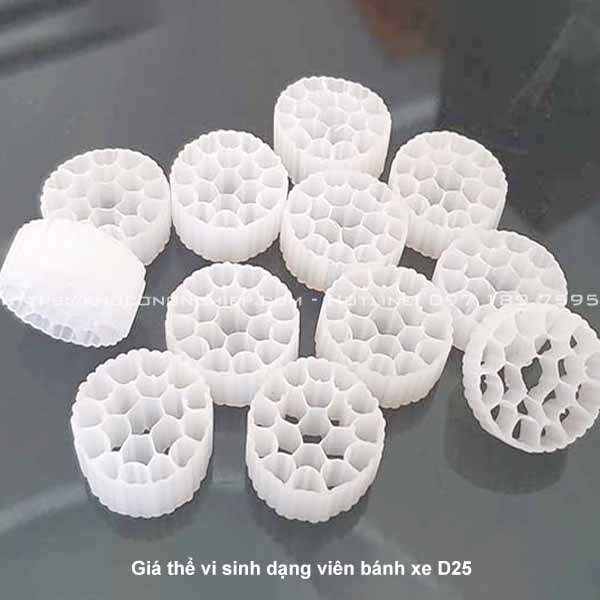 Giá thể vi sinh MBBR D25 cho xử lý nước thải Công nghiệp
