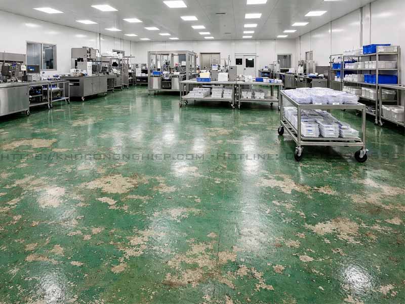 Sơn bổ sung và bảo trì sàn nền nhà máy sản xuất