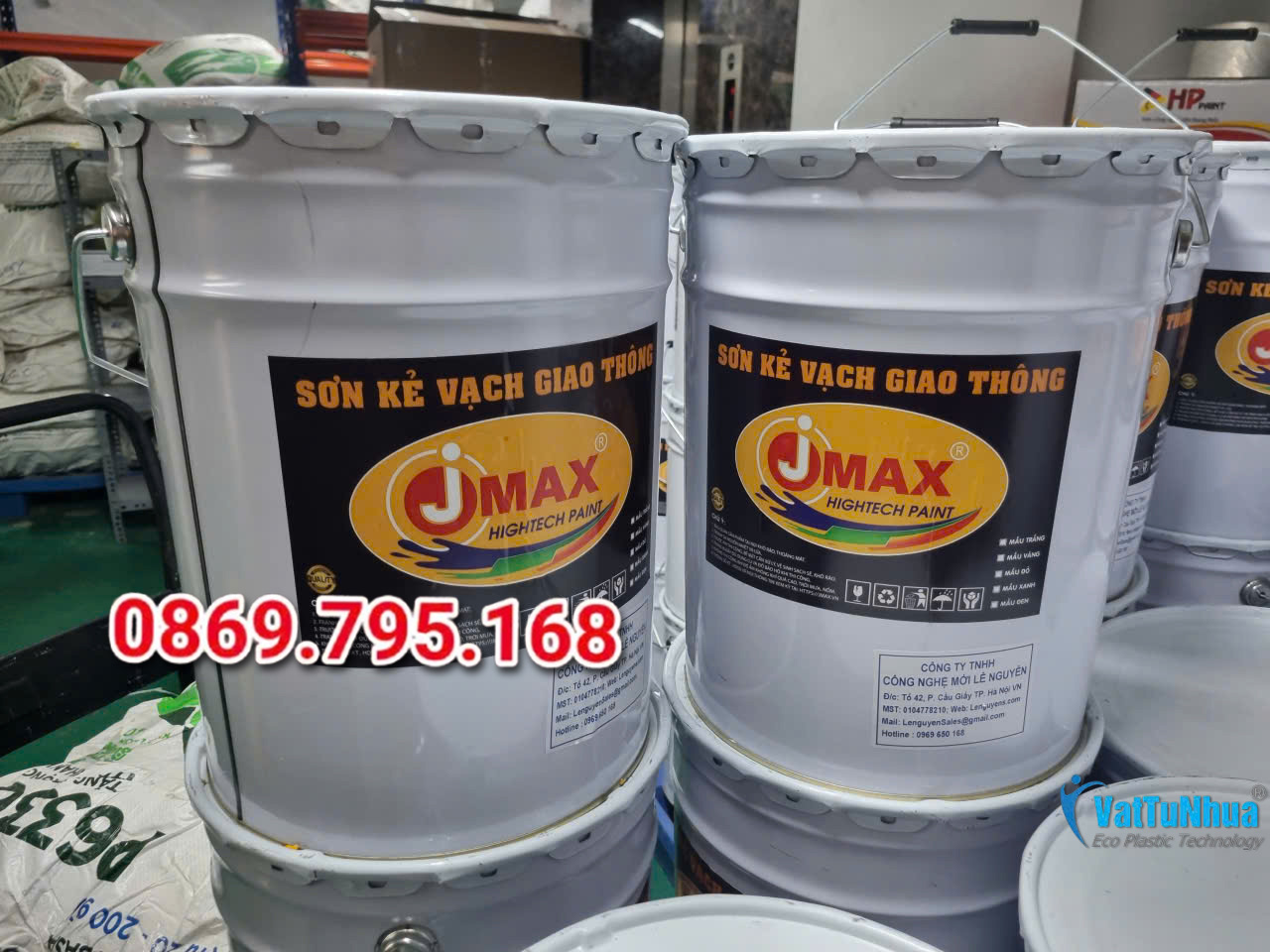 Sơn kẻ vạch giao thông JMAX - Giải pháp phân luồng an toàn, bền màu & chịu mài mòn cao trong nhà xưởng, kho bãi, bãi xe