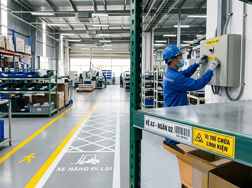 Chọn tem nhãn cho nhà máy sản xuất: Phân loại, tiêu chuẩn và giải pháp tối ưu