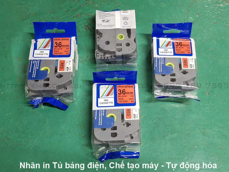 Nhãn nhận diện trong tủ điện, tự động hóa và chế tạo máy