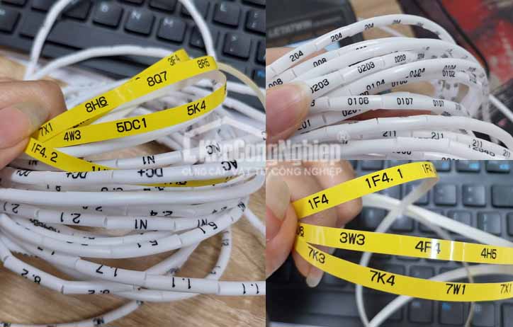 Nhận in ống lồng đầu cốt - Nhãn tape tủ bảng điện - Ảnh 3