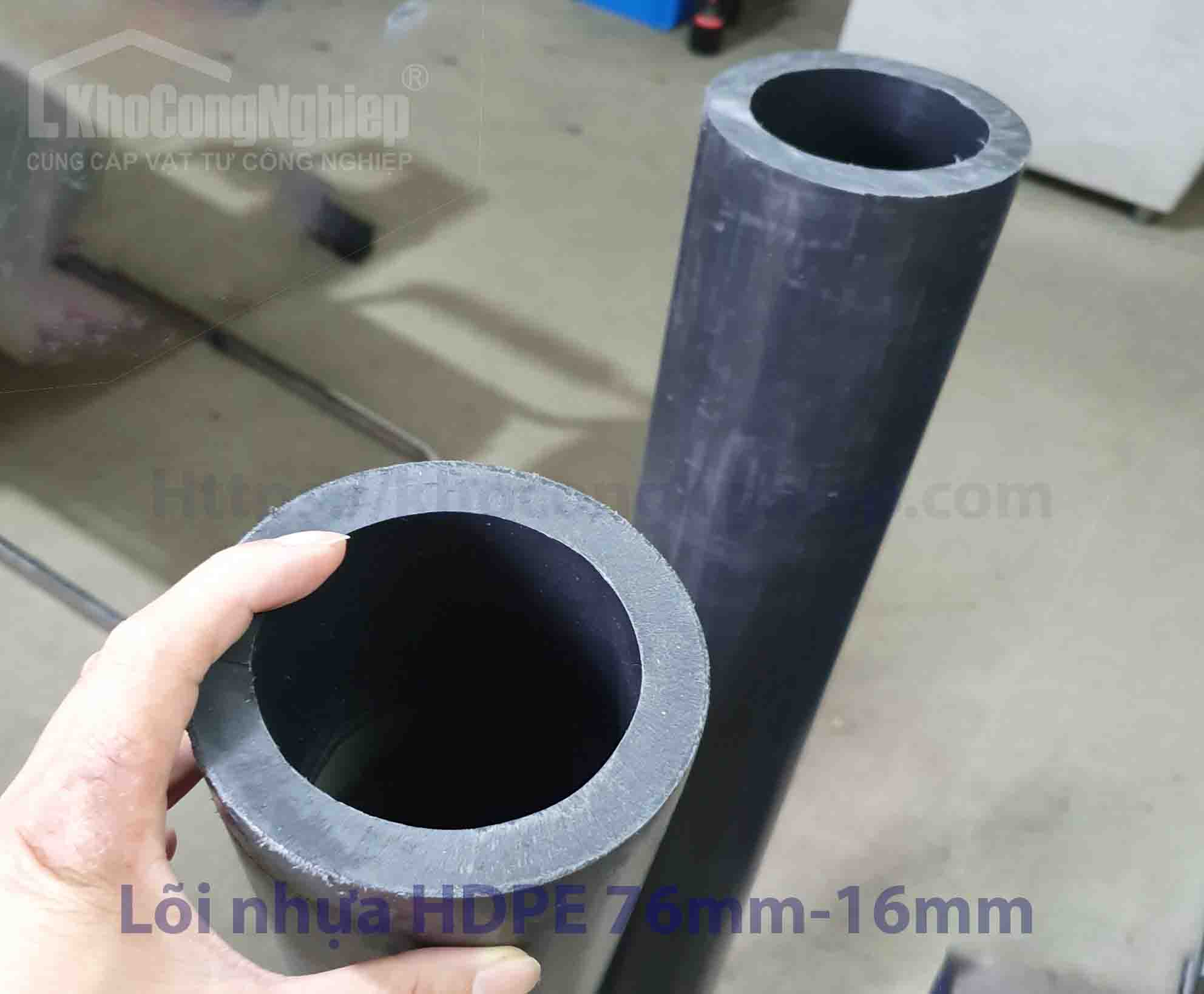 Lõi nhựa HDPE 76mm - dầy 16mm