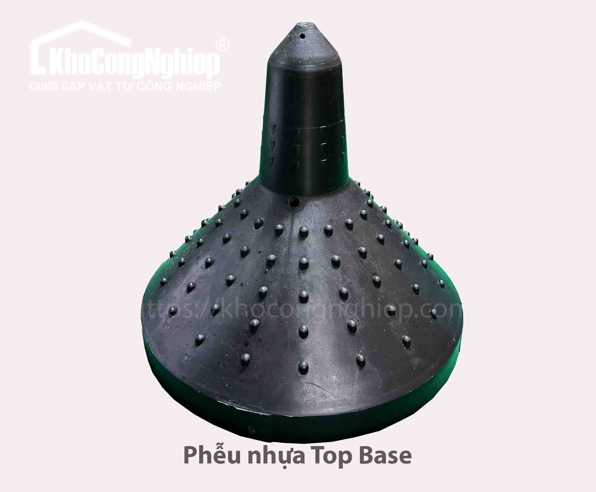 Phễu nhựa Top base chính hãng - Hình ảnh sản phẩm 1 chất lượng cao tại KHO CÔNG NGHIỆP. Phễu nhựa Top Base kết hợp sàn nhẹ U-Boot là giải pháp lý tưởng cho nhà phố, nhà xưởng, bãi xe trên nền đất yếu. Top Base giúp gia cố nền móng hiệu quả, U-Boot giảm tải trọng sàn, tăng nhịp vượt và tối ưu chi phí. Bộ đôi công nghệ này phù hợp thi công nhanh, hạn chế rung động tại khu đô thị hoặc nền yếu khó xử lý. 
