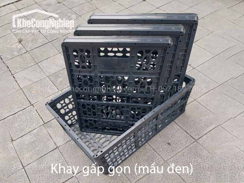 Sọt nhựa gấp gọn, xếp chồng đa năng 60x40cm chính hãng - Hình ảnh sản phẩm 2 chất lượng cao tại KHO CÔNG NGHIỆP. Khay nhựa gấp gọn 60x40x28cm làm từ nhựa PP nguyên sinh, chịu tải nặng, dễ gập mở, tiết kiệm diện tích kho. Ứng dụng linh hoạt trong vận chuyển, chứa hàng, buôn bán nông sản. Giao hàng toàn quốc – Giá gốc tại xưởng sản xuất!