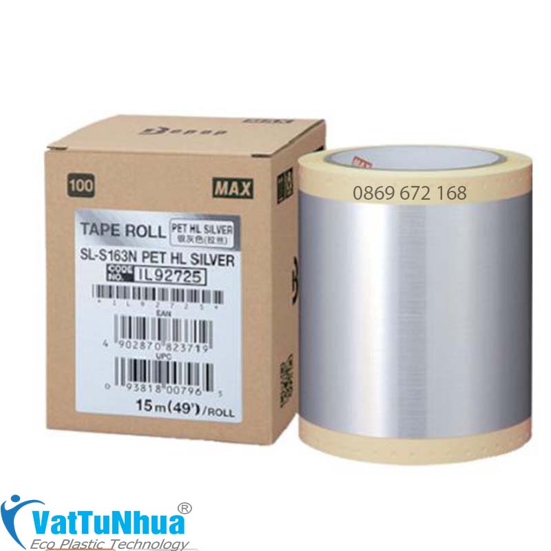 Nhãn Inox Sọc Nhuyễn Chuyên Dụng Cho Máy CPM (110mm, 15m)
