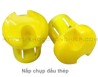 Nắp nhựa bịt đầu thép công trình chính hãng - Hình ảnh sản phẩm 3 chất lượng cao tại KHO CÔNG NGHIỆP. Nấm nhựa chụp đầu thép, mũ cốt thép phi 10–48mm dùng che chắn an toàn đầu cốt thép trong xây dựng, tránh gây thương tích và đảm bảo an toàn lao động tại công trình. Hàng sẵn đủ size, giao hàng toàn quốc.

