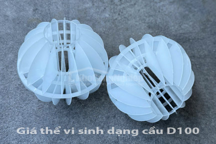 Giá thể vi sinh dạng cầu D100 – Tối ưu xử lý nước thải y tế và công nghiệp