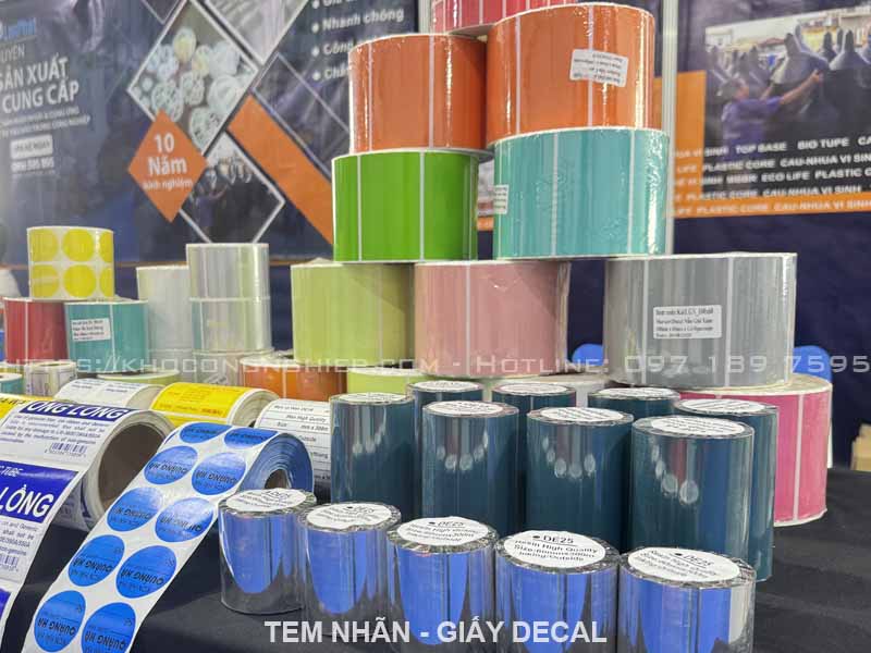 Giấy, Decal, tem nhãn dán chính hãng - Hình ảnh sản phẩm 2 chất lượng cao tại KHO CÔNG NGHIỆP. Sản phẩm được chụp rõ nét từ nhiều góc độ khác nhau.